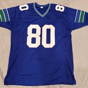 Blue Football Jersey with Number 80